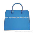 2014 Summer Blue Color, Genuine Leather Ladies' Business Tote Bag, Big Size